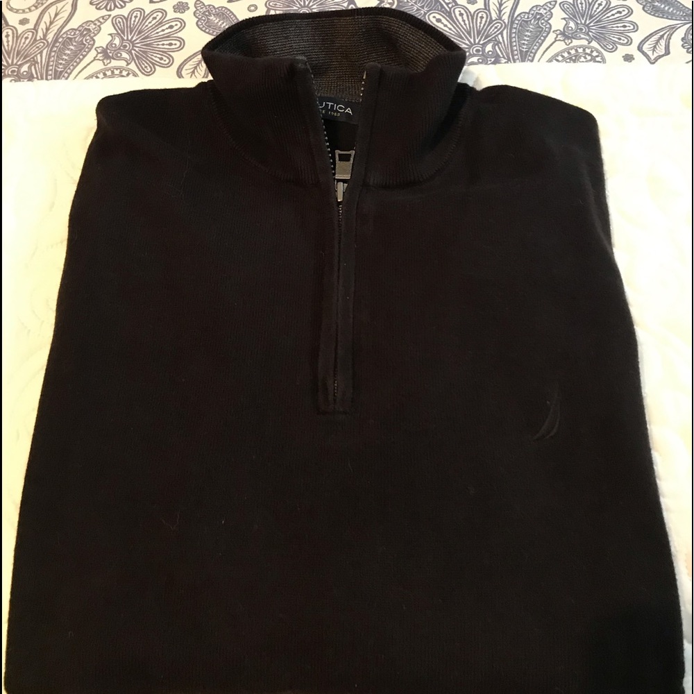 Nautica 1/4 Zip  EUC l/s
